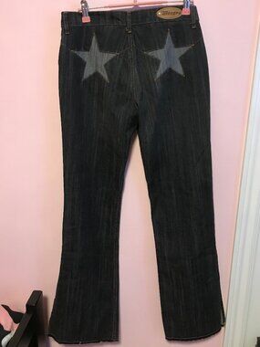 Vintage Star Patch Denim Low Rise BONGO Jeans